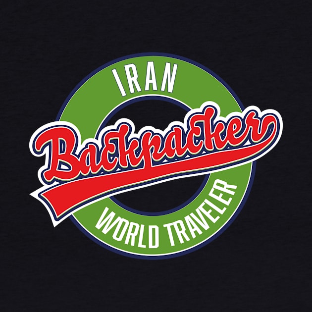 Iran backpacker world traveler logo by nickemporium1